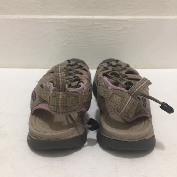 Keen WM Sz/9.5 Tan and Lavender Closed Toe Hiking Waterproof Outdoor San… - Picture 7 of 10